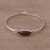 Jasper pendant bracelet, 'Fantastic Eye' - Red Jasper and Sterling Silver Pendant Bracelet from Peru (image 2) thumbail