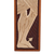Cedar wood and bronze leaf wall cross, 'Byzantine Christ in Gold' - Handcrafted Cedar and Bronze Leaf Wall Cross from Peru (image 2d) thumbail