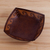 Leather catchall, 'Inca Seacoast' - Handcrafted Tooled Leather Inca Wave Motif Catchall (image 2) thumbail