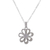 Obsidian filigree pendant necklace, 'Margarita Dream' - Floral Obsidian Floral Pendant Necklace from Peru (image 2c) thumbail