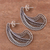 Sterling silver filigree drop earrings, 'Dewy Paisleys' - Sterling Silver Filigree Paisley Drop Earrings from Peru (image 2) thumbail