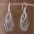 Sterling silver filigree dangle earrings, 'Dancing Wings' - Handcrafted Sterling Silver Filigree Earrings from Peru (image 2) thumbail