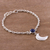 Sodalite charm bracelet, 'Andean Midnight' - Moon-Themed Sodalite Charm Bracelet from Peru (image 2b) thumbail