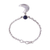Sodalite charm bracelet, 'Andean Midnight' - Moon-Themed Sodalite Charm Bracelet from Peru (image 2d) thumbail