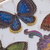 Reverse-painted glass decorative box, 'Butterfly Reflection' - Butterfly Motif Reverse-Painted Glass Box from Peru (image 2f) thumbail