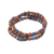 Hematite and ceramic beaded stretch bracelets, 'Andean Eyes' (set of 3) - Three Hematite and Ceramic Beaded Bracelets in Earth Tones (image 2b) thumbail
