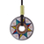 Halskette mit Keramikanhänger - Keramik-Anhänger-Halskette mit mehrfarbiger Sonne aus Peru