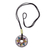 Ceramic pendant necklace, 'Sun of Many Colors' - Ceramic Pendant Necklace with Multicolored Sun from Peru
