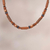 Ceramic beaded necklace, 'Andean Corn' - Ceramic Beaded Necklace with Maize Motif from Peru (image 2b) thumbail