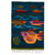 Wool tapestry, 'Colorful Aquarium' - Handwoven Wool Fish Tapestry from Peru (image 2a) thumbail