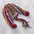 Chullo-Mütze aus Alpaka-Mischung - Handgehäkelte Chullo-Mütze aus Alpakamischung mit Fransen aus Peru
