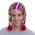 Alpaca blend chullo hat, 'colourful Carnival' - Hand-Crocheted Fringed Alpaca Blend Chullo Hat from Peru