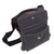 Leather accent cotton shoulder bag, 'Ancient Traveler' - Leather Accent Cotton Shoulder Bag in Slate from Peru (image 2b) thumbail