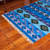 Wool area rug, 'Incan Empire' (4x6) - Handwoven Wool Area Rug in Blue (4x6) from Peru