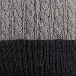 Reversible 100% alpaca hat, 'Warm and Toasty' - Light and Dark Grey Reversible 100% Alpaca Hat from Peru