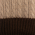 Reversible 100% alpaca hat, 'Warm and Comfy' - Peruvian Artisan Made 100% Alpaca Brown Reversible Cable Hat (image 2d) thumbail