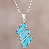 Featured review for Amazonite pendant necklace, Distinguished Diagonals