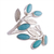 Amazonite cocktail ring, 'Blue Dew' - Fair Trade Andean Sterling Silver and Amazonite Ring (image 2c) thumbail
