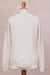 100% baby alpaca sweater, 'Alabaster Luxury' - Knit Alabaster Baby Alpaca Pullover Sweater from Peru (image 2f) thumbail