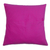Applique cotton cushion cover, 'Hummingbird Cheer' - Fuchsia Cushion Cover with Hummingbird and Floral Appliques