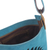 Suede sling bag, 'Lively Spiral in Turquoise' - Handcrafted Suede Sling in Turquoise from Peru (image 2f) thumbail