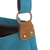 Suede sling bag, 'Lively Spiral in Turquoise' - Handcrafted Suede Sling in Turquoise from Peru (image 2h) thumbail