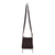 Suede sling, 'Lively Spiral in Coffee' - Handcrafted Suede Sling in Coffee from Peru