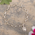 Sterling silver link bracelet, 'Divine Heart' - Religious Sterling Silver Heart Link Bracelet from Peru thumbail
