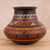 Ceramic decorative vase, 'Divine Inca' - Traditional Inca Ceramic Decorative Vase Crafted in Peru