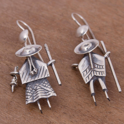 Ohrhänger aus Sterlingsilber - Cuzco-Paar-Ohrhänger aus Sterlingsilber aus Peru
