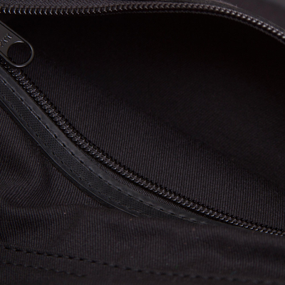 Handcrafted Leather Toiletry Bag in Black from Peru - Subtle Elegance ...