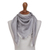 Baby alpaca and silk blend reversible scarf, 'Dragonfly in Pearl Grey' - Baby Alpaca and Silk Blend Grey Dragonfly Reversible Scarf (image 2a) thumbail