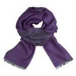 Baby alpaca and silk blend scarf, 'Options in Plum' - Baby Alpaca and Silk Blend Plum and Grey Reversible Scarf