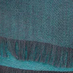 Baby alpaca and silk blend scarf, 'Options in Teal' - Baby Alpaca and Silk Blend Teal and Grey Reversible Scarf