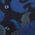 100% alpaca cardigan, 'Sea Blooms' - 100% Alpaca Blue Cardigan Sweater with Floral Motif (image 2h) thumbail