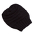100% alpaca hat, 'Dreamy Texture in Black' - Hand-Knit 100% Alpaca Hat in Black from Peru