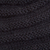 100% alpaca hat, 'Dreamy Texture in Black' - Hand-Knit 100% Alpaca Hat in Black from Peru