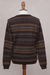 Men's 100% alpaca sweater, 'Forest Sunset' - Men's Patterned Autumn Colors 100% Alpaca Pullover Sweater (image 2f) thumbail
