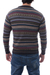 Men's 100% alpaca sweater, 'Professor' - Men's Striped and Patterned 100% Alpaca Pullover Sweater (image 2c) thumbail