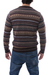 Men's 100% alpaca sweater, 'Geology' - Men's Striped and Patterned 100% Alpaca Pullover Sweater (image 2d) thumbail
