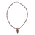 Ceramic beaded pendant necklace, 'Nocturnal Vigilance' - Owl-Shaped Ceramic Beaded Pendant Necklace from Peru (image 2c) thumbail