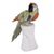 Multi-gemstone statuette, 'Jungle Parrot' - Multi-Gemstone Hand Carved Parrot Statuette thumbail