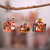 Ceramic ornaments, 'Peruvian Nativities' (set of 3) - 3 Ceramic Christmas Ornaments with Peruvian Nativity Scenes thumbail