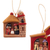 Ceramic ornaments, 'Ayacucho Nativities' (set of 4) - 4 Ceramic Christmas Ornaments with Ayacucho Nativity Scenes (image 2b) thumbail