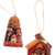 Ceramic ornaments, 'Ayacucho Nativities' (set of 4) - 4 Ceramic Christmas Ornaments with Ayacucho Nativity Scenes (image 2c) thumbail