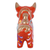 Ceramic figurine, 'Orange Pucara Bull' - Hand Painted Orange Ceramic Little Bull of Pucara Figurine (image 2e) thumbail