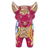Ceramic figurine, 'Fuchsia Pucara Bull' - Hand Painted Fuchsia Ceramic Little Bull of Pucara Figurine (image 2d) thumbail