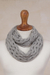 Alpaca blend infinity scarf, 'Stylish Trend in Smoke' - Zigzag Motif Alpaca Blend Infinity Scarf in Smoke from Peru (image 2c) thumbail