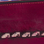 Leather pencil case, 'Qenko' - Cranberry Hand Painted Leather Pencil Case, Incan Motifs (image 2g) thumbail