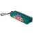 Leather case, 'Cusco Flower' - Green Leather Makeup Case with Hand Painted Flower thumbail